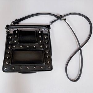 ZARA | Black Studded Crossbody Bag